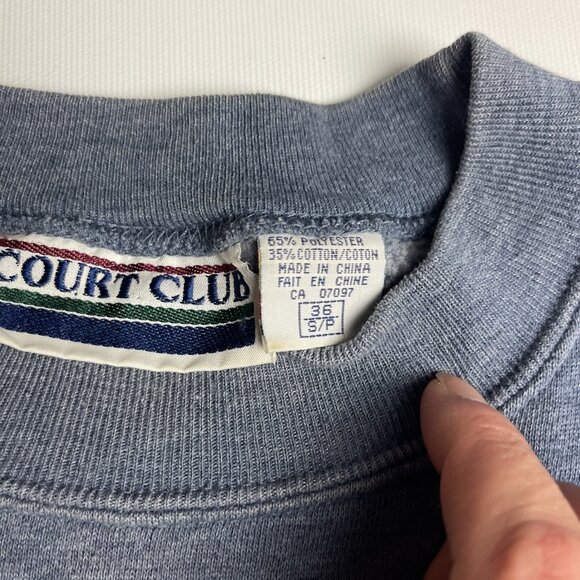 VTG Court CLUB Animal Hunting fishing forest Print graphic Sweatshirt Men’s sz S - Picture 7 of 16